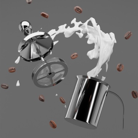 Pither Pither made of stainless steel for whipping milk, 400 ml-6