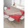 Tables on the table "Heart from roses", rectangular, Saten, size 120x145 cm