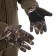 Gloves fleece "hunter" with leather pads, fleece, dark forest, p. 26