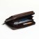 Pearl husband, 19.5*2.5*10 cm, 5 depth + n/pocket, d/card, d/coins, on a zipper, jettings, brown 1047012