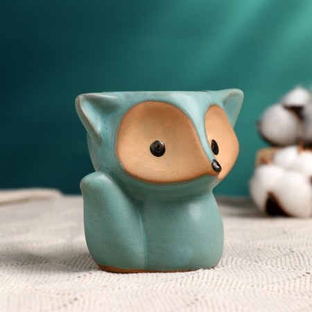 Pot "Fred Fred" Biryuzovaya, 8x9x9cm-1