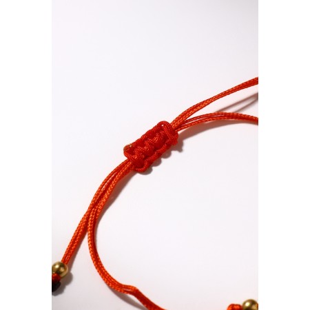 Antistress Assortment Bracelet Leo, red color in gold, d = 6 cm-5