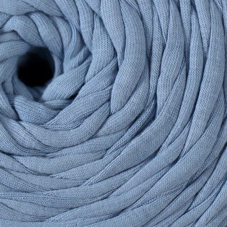 Knitted yarn secondary 90% cotton, 10% p/e, 100m/450 ± 50 g (gently blue) mix-3