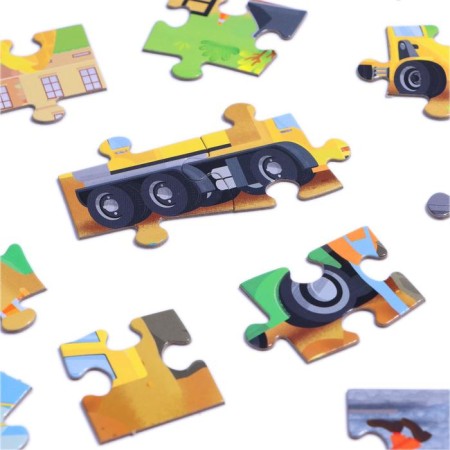 Puzzles children's "Cars at a construction site", 60 elements-3