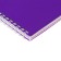 A notebook of 80 sheets in a cage on a riding crest, plastic cover, offset block, purple