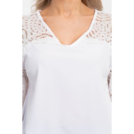 Women's tunic, size 42, white color-7