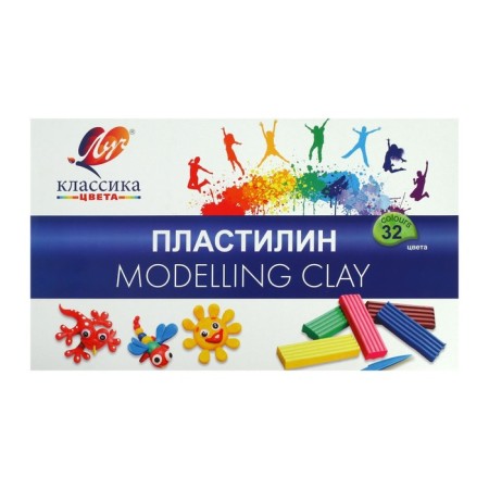 Plasticine 32 Colors Ray "Classic", 640 g-2
