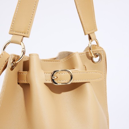 Cross-Bodi bag on a weight, beige color-3