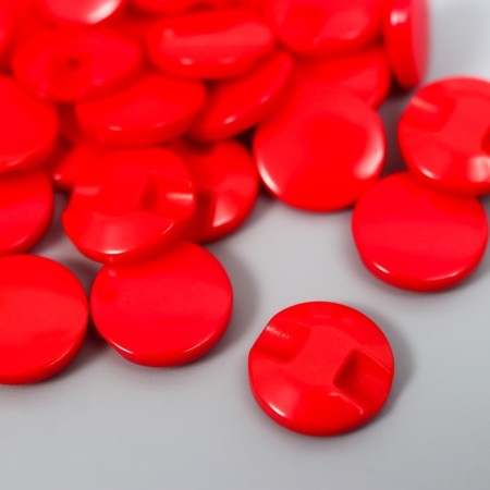 Buttons plastic on the midnight "Krugny Red" 1.3x1.3 cm set 50 pcs 2x5x5.5 cm-1