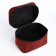 Cosmetic bag on lightning, with a lining, dark red color