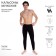 Male thermal underwear (pants), black color, size 46