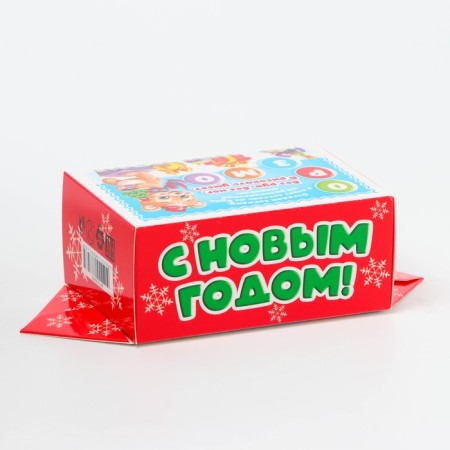 New Year. The gift box New Year's candy is small "Sweet couple" with a game, animation 9.5*8*12cm.-3