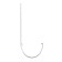 Groove bracket Metallic techno -unit PVC D125 white