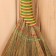 Rice broom with a bamboo pen, 30x80 cm, mix