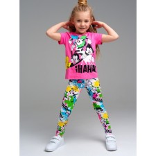 Комплект для девочки PlayToday: футболка и легинсы, рост 98 см