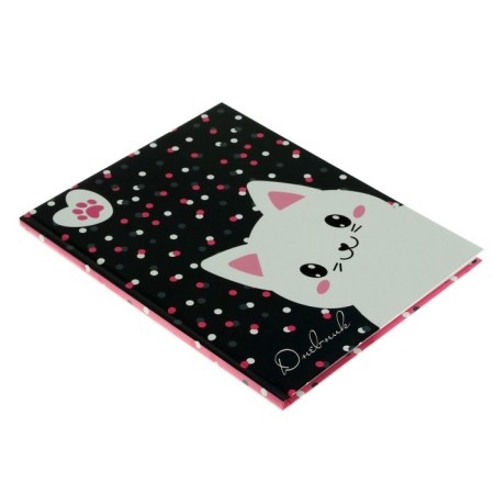 Diary for grades 1-4, "cat", solid cover 7BC, glossy lamination, 48 sheets-1