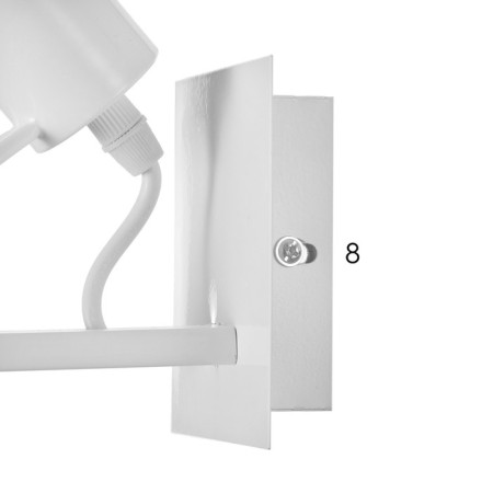 Sconces "man" E27 40W white 11x17x19 cm-4