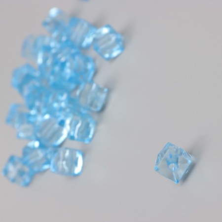 Plastic beads "Crystal multi -graphic. Lavender" Transparent set of 20 g 1x1x1 cm-1