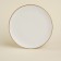 Dining porcelain SL Home "Wave in Stone", D = 25.5 cm, white color