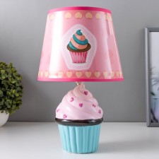 The desktop lamp with the lampshade 