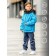 Jacket for a boy, height 116 cm, the color of heavenly blue