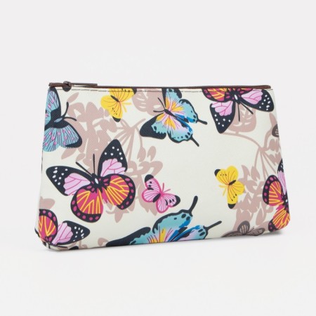 Lightning cosmetic bag, beige color