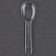 Tablespoons are plastic, in the set 24 pcs., The color is transparent
