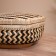 Vase with a lid is weaved, from bamboo 25x20x12 cm