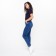 Women's jeans, blue color, size 33 (48-50)