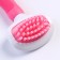 Wool brush with elongated silicone teeth and massage effect, 8 x 17, pink