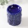 Aroma lamp ceramics "peacock" blue 7x7x8.5 cm