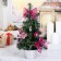 Christmas tree decor 30 cm Pink Poinsia in the snow
