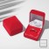 Velvet case for earrings/ring "Traditions", 4.5 × 5, red color