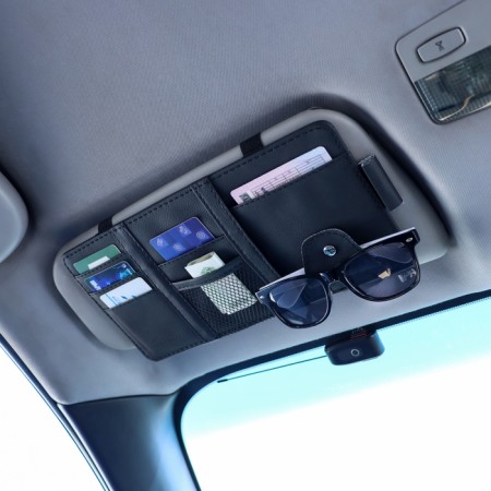 Organizer in the sun visor, 30 × 14.5 cm, black-6