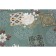 Camelia oilcloth 140 cm, roll 20 m, white drawing, green peony