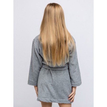 Baby robe, height 116 cm, gray color-1