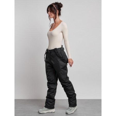 Semi -combinezone ski insulated female winter, size 50, black color-1