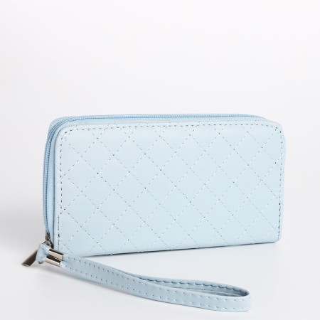 Women's wallet with lightning, blue color