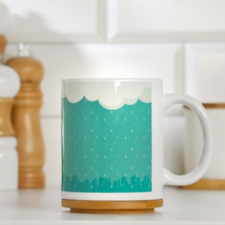 Sublimation mug "in the rhythm of fun", with application-1