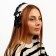 Carnival bandage "Lolita", black color with white lace