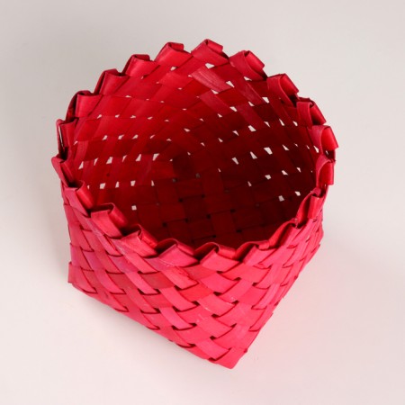 Kashpo wicker, d14khn11.5cm, red-1