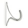 Hook furniture tundra TKO024, one -rod, chrome, 2 pcs