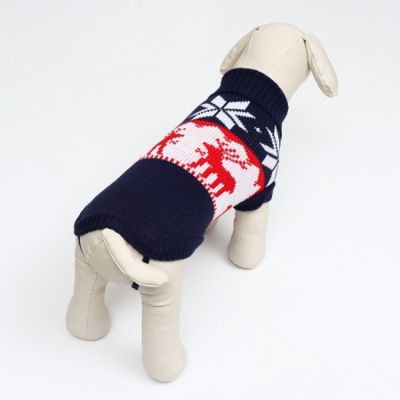 Sweater "Running Deer", S (DS 23, Osh 23, OG 26-45 cm), Blue-2