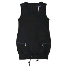 Sundress for girls, height 116 cm, black color