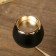Summary Metal for 3 candles "Dark Knight" black matte with gold 36x24x12 cm