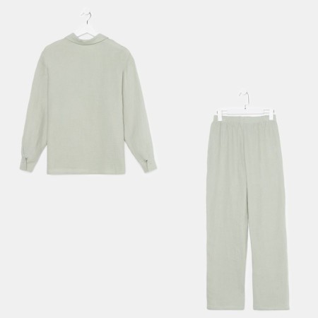 Female pajamas (shirt and trousers) KAFTAN "BASIC" size 48-50, green color-9