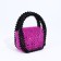 Magneta bag, long belt, purple color