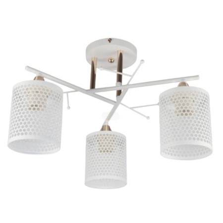Lamp Ceiling Economy light 12268/3wt+GD WT, 3x60W, E27, 30x50x50 cm, white color