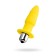 Lancy anal vibration tribe, 7 vibration modes, silicone, yellow color, 11 cm