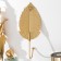 Decorative hook "Sheet of mulberry" gold 19x8 cm
